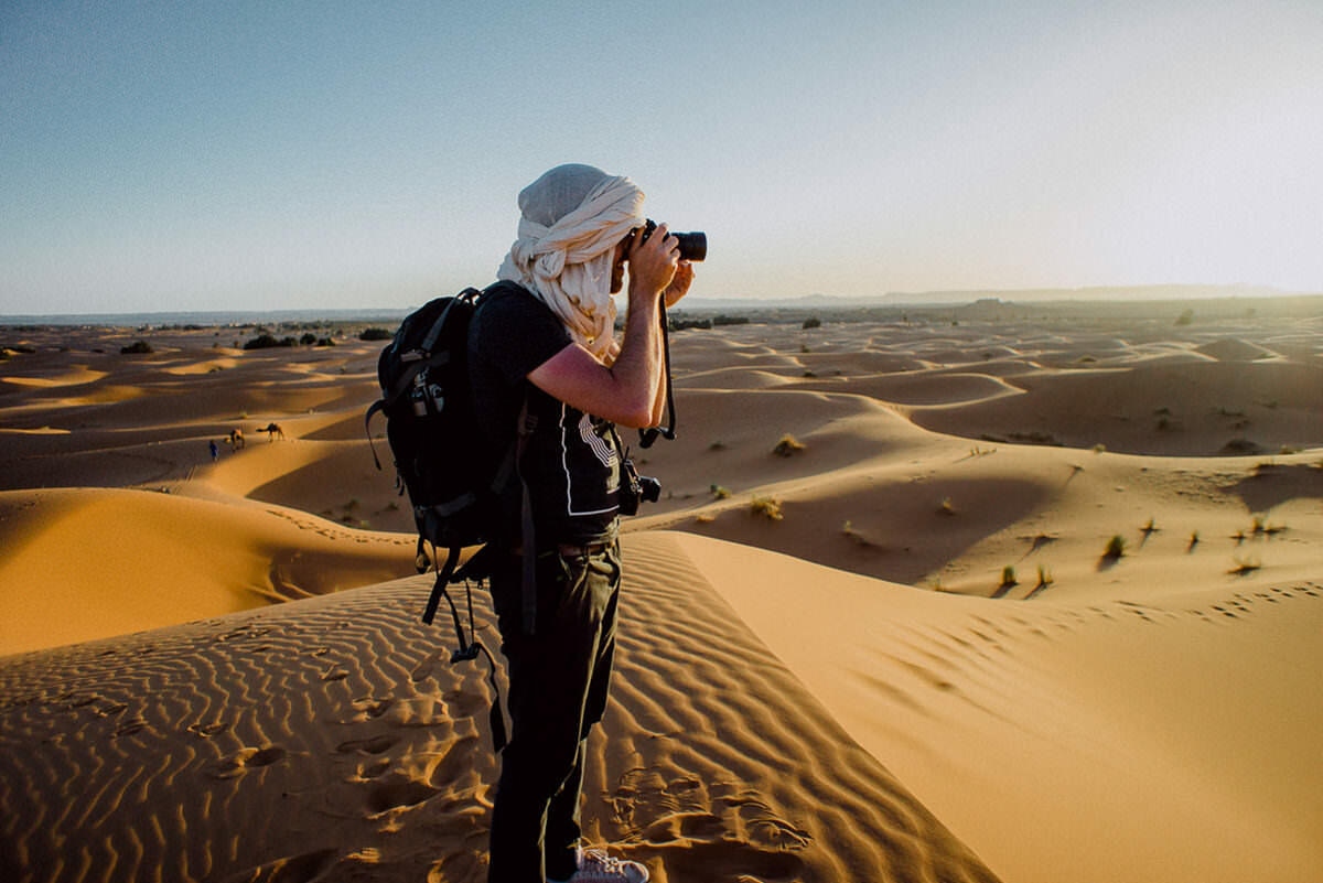 030 sahara desert sunset stars morocco - From the Atlas Mountains to the Sahara