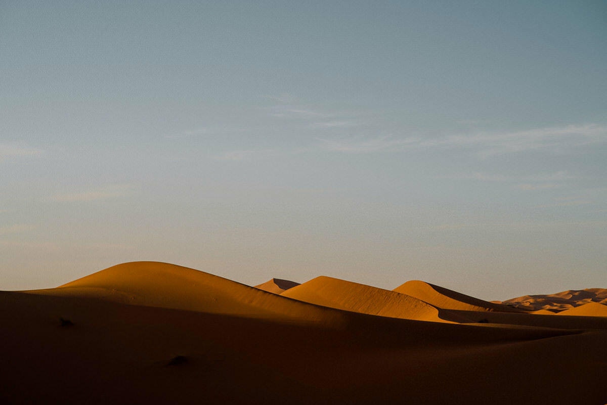 033 sahara desert sunset stars morocco - From the Atlas Mountains to the Sahara