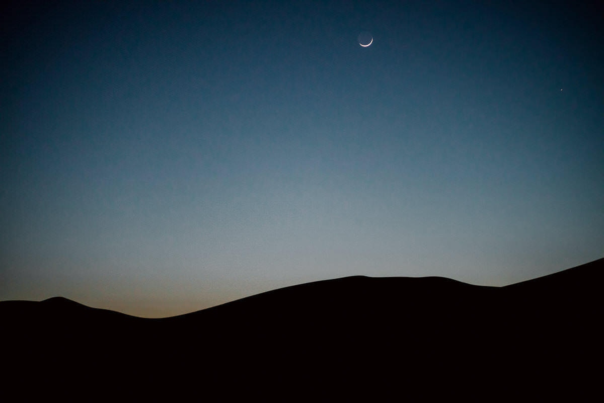 044 sahara desert sunset stars morocco - From the Atlas Mountains to the Sahara