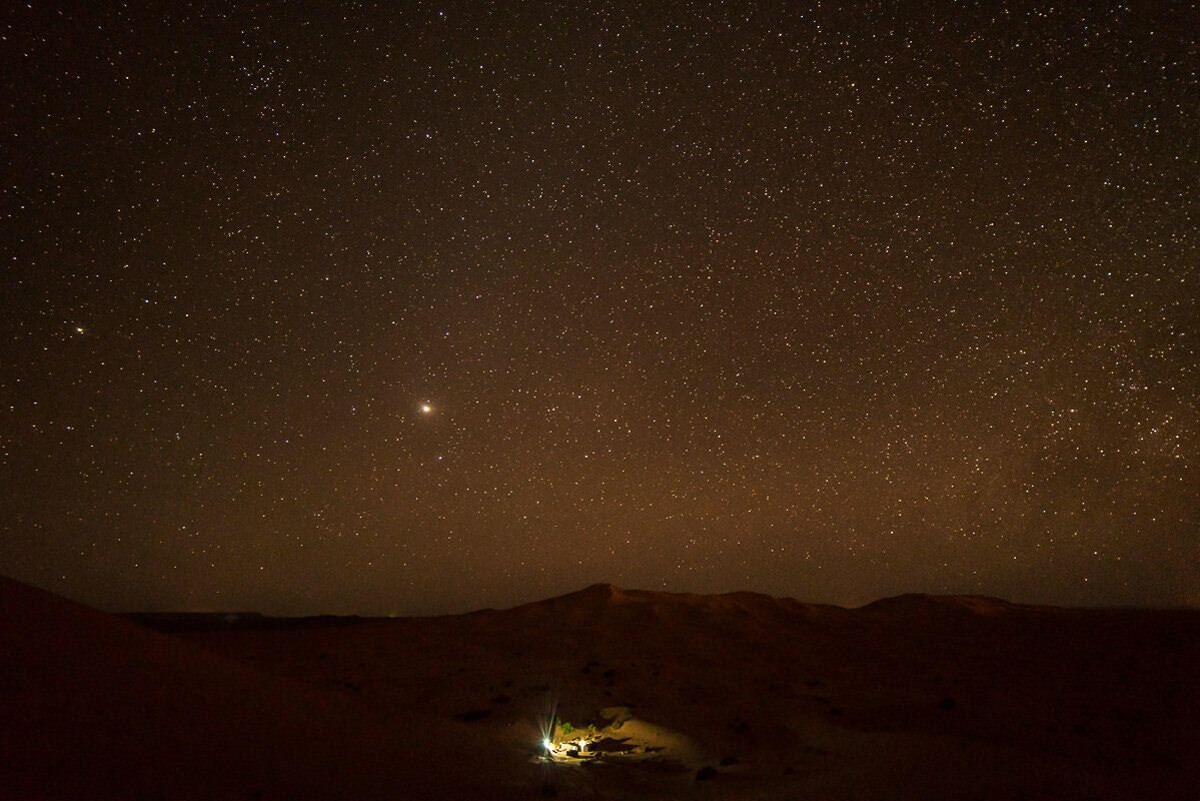 046 sahara desert sunset stars morocco - From the Atlas Mountains to the Sahara