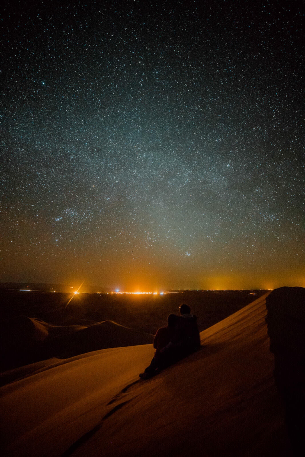 048 sahara desert sunset stars morocco - From the Atlas Mountains to the Sahara