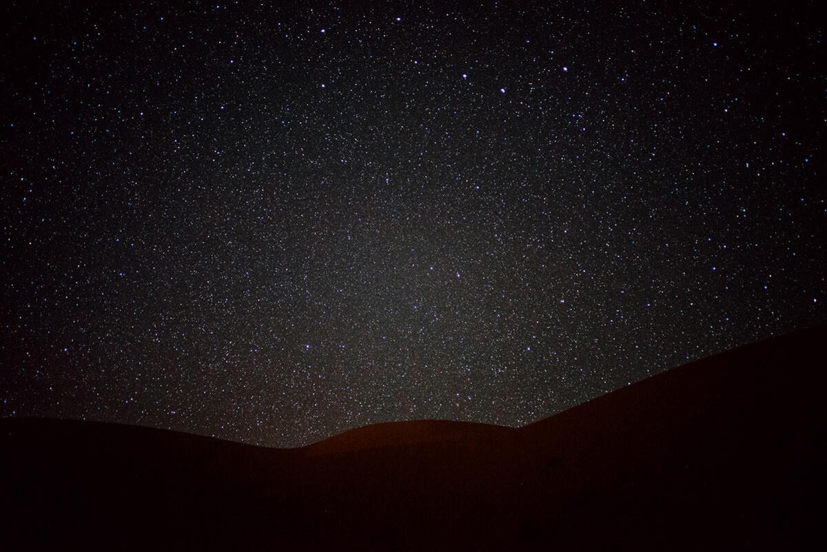 052 sahara desert sunset stars morocco - From the Atlas Mountains to the Sahara