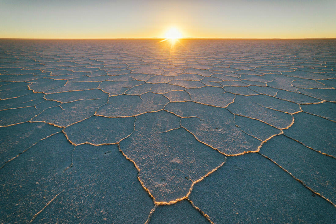 012 salar de uyuni sunrise - Bolivia – Sunrise on the Salar de Uyuni
