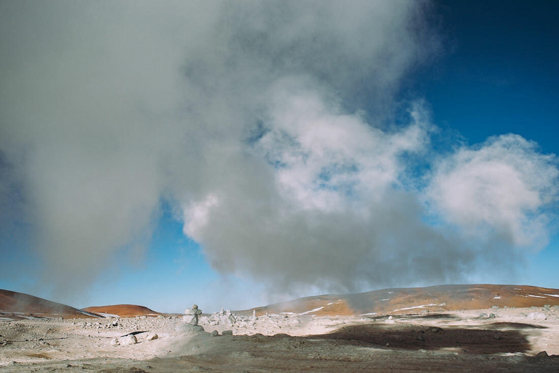 020 bolivia alti plano lago blanco - Bolivia – Laguna Blanca and Sol de Mañana Geyser Field