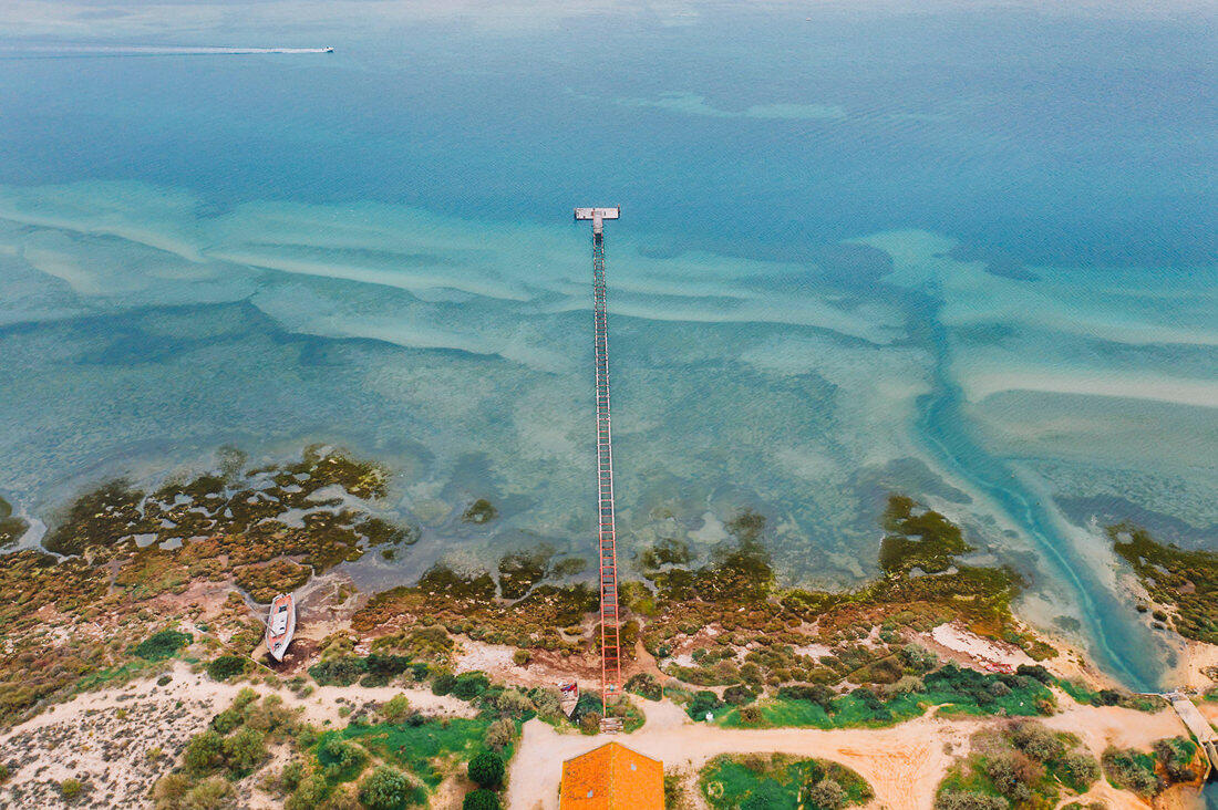003 drone saltfields algarve beach - Aerial Shots Along the Algarve Coast