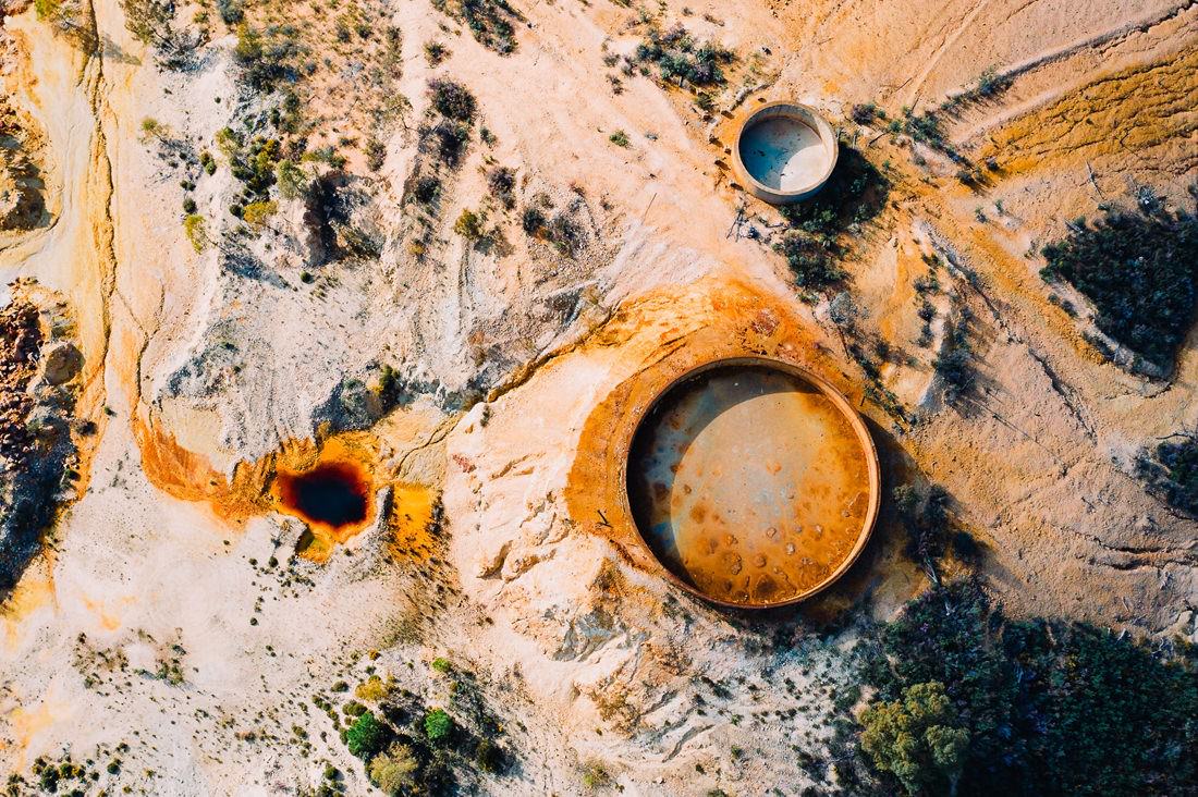 004 saltfields aereal drone mineral lake - Colorful Mineral Lakes and an Abandoned Mine 004 saltfields aereal drone mineral lake - Colorful Mineral Lakes and an Abandoned Mine