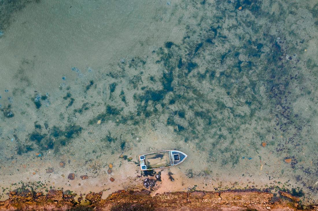 007 drone saltfields algarve beach - Aerial Shots Along the Algarve Coast
