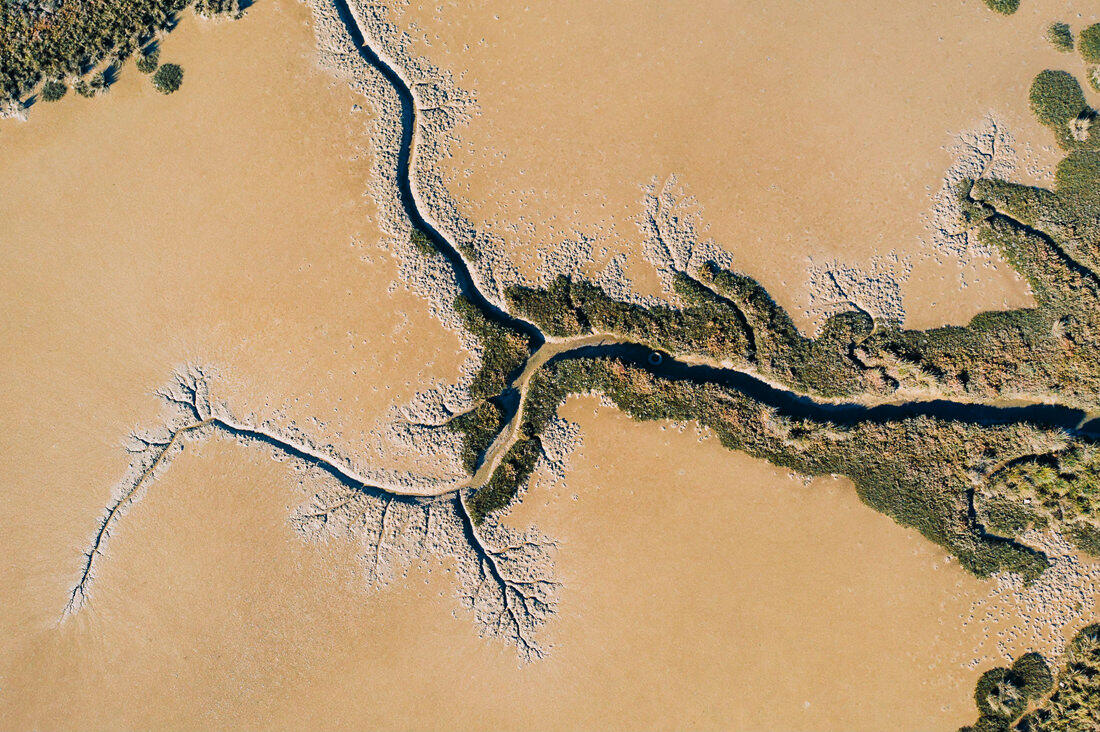 012 drone saltfields algarve beach - Aerial Shots Along the Algarve Coast