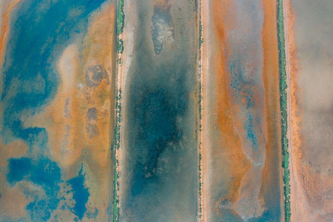 019 saltfields huelva algarve drone areal - Colors & Structures of the Salt Fields
