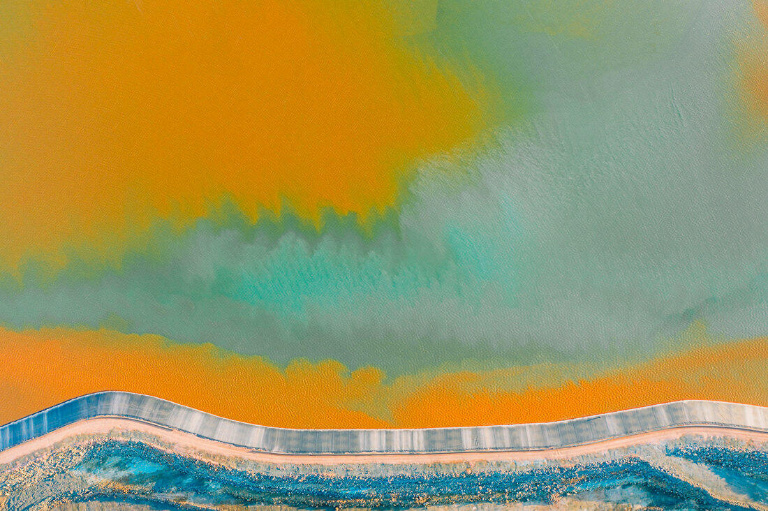 021 saltfields aereal drone mineral lake - Colorful Mineral Lakes and an Abandoned Mine 021 saltfields aereal drone mineral lake - Colorful Mineral Lakes and an Abandoned Mine