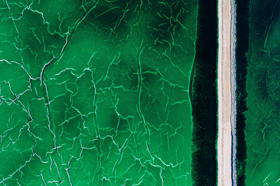 029 drone saltfields algarve beach - Aerial Shots Along the Algarve Coast