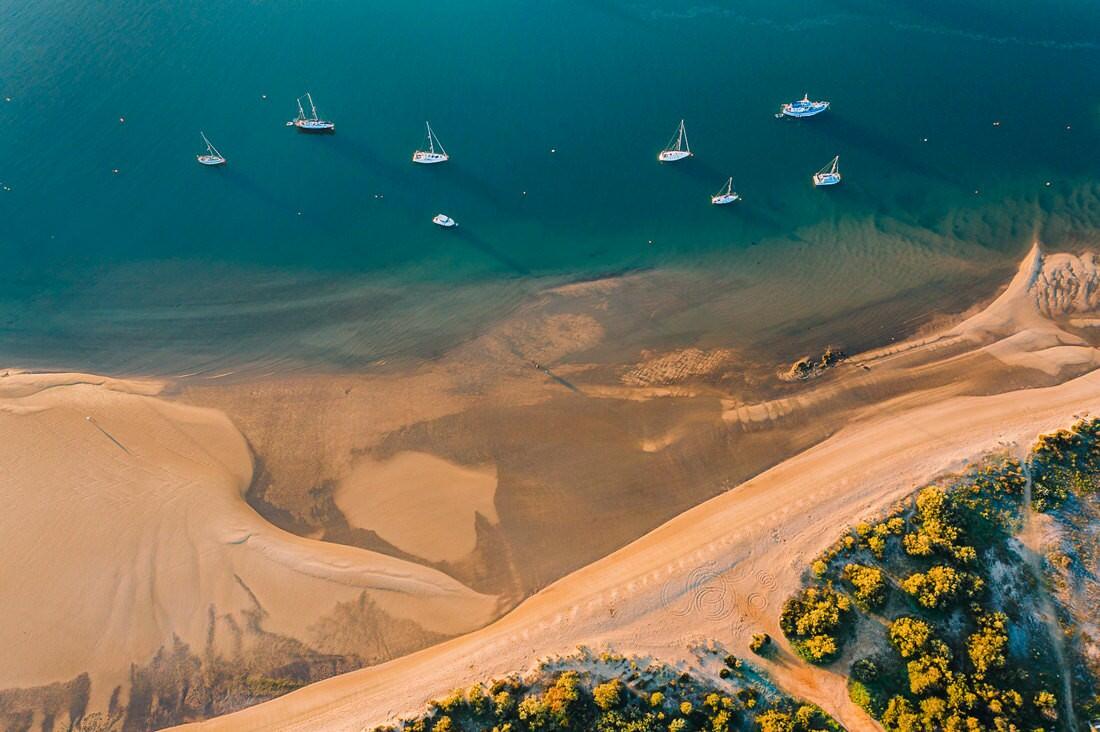 034 drone saltfields algarve beach