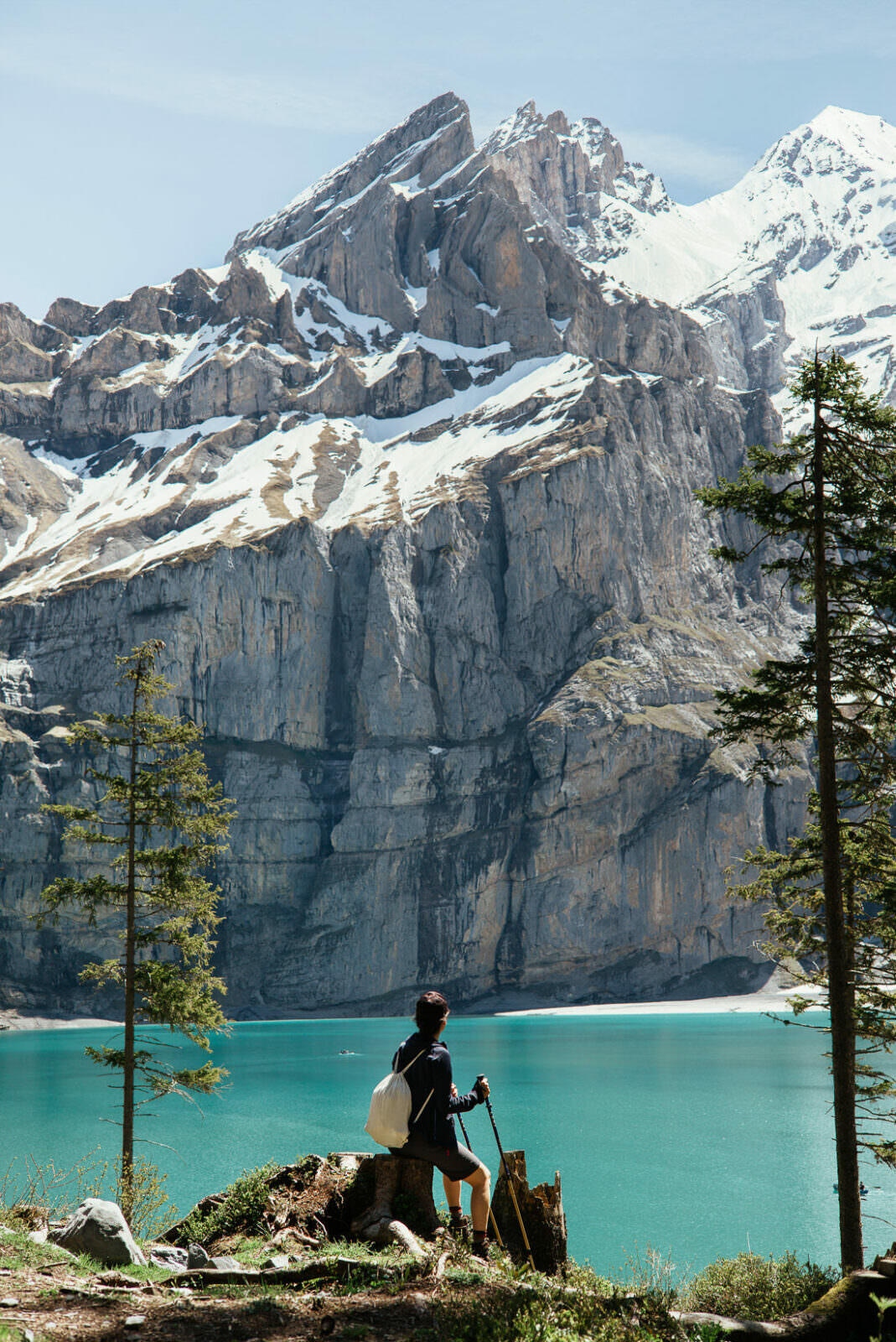007 oeschinensee wandern kandersteg schweiz - Hiking at Oeschinensee (Switzerland)