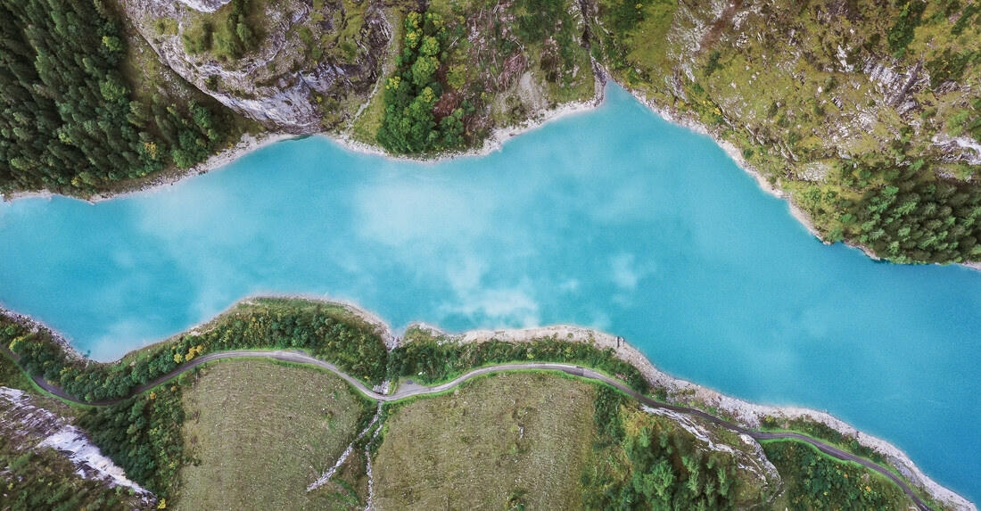 007 gigerwaldsee campen wandern kloentalersee - Aerial Shots of Gigerwaldsee & Klöntalersee