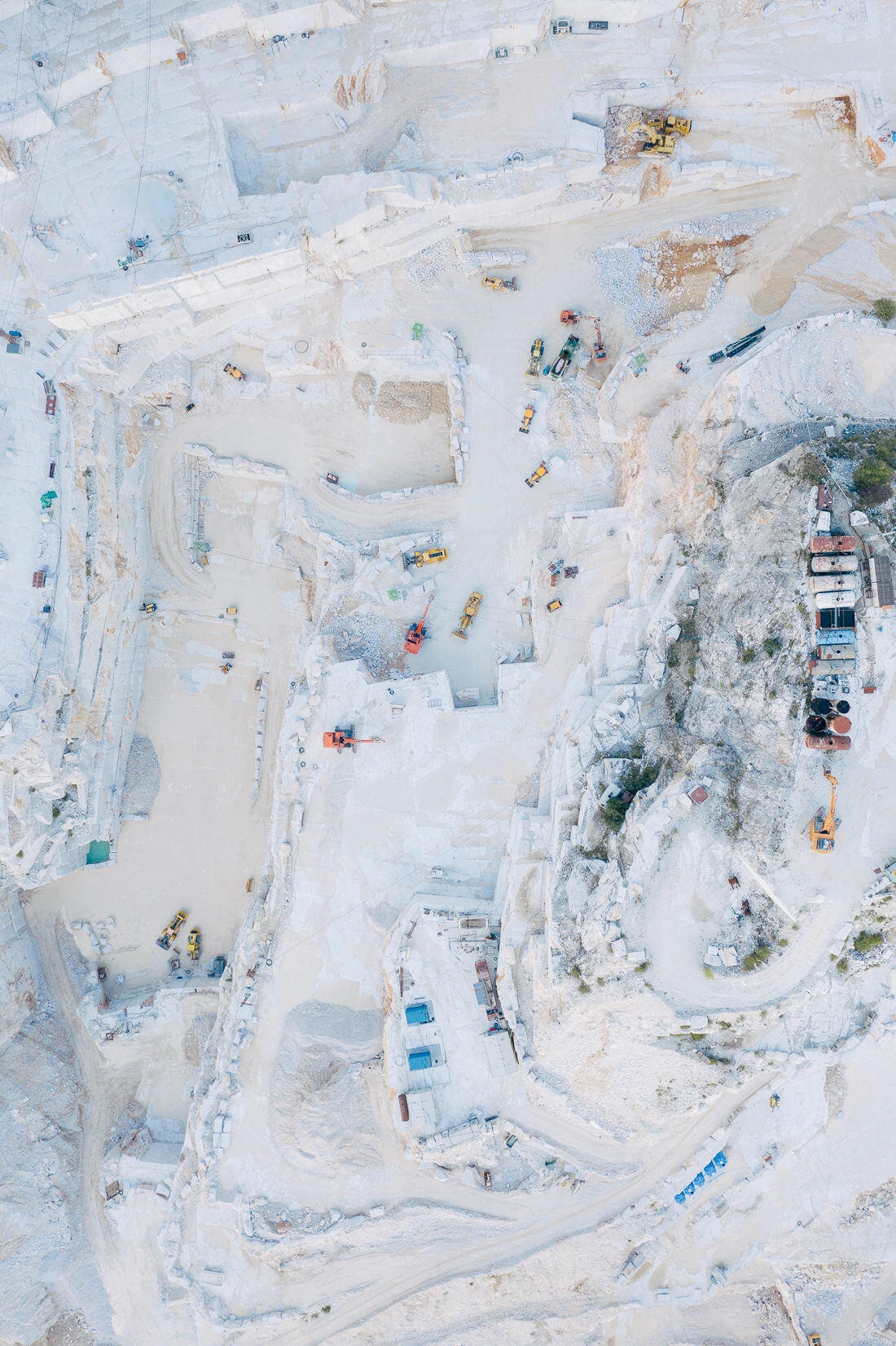 003 marmor carrara luftaufnahme texture - Marble Quarry in Carrara (Italy)