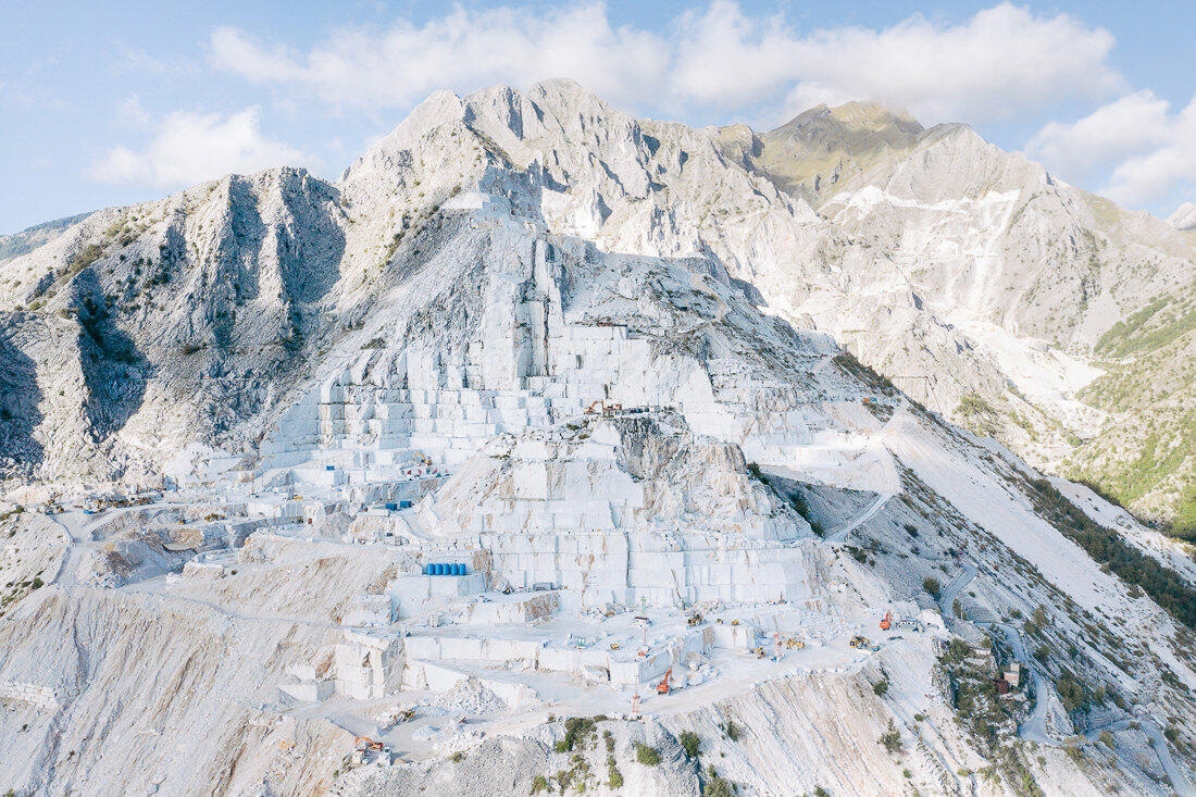 011 tour fuehrung carrara abbau - Marble Quarry in Carrara (Italy)