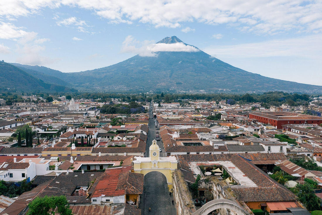 013 hotel drohne antigua highlights - Luftaufnahmen Antigua (Guatemala) - Vulkan und Kolonialzauber