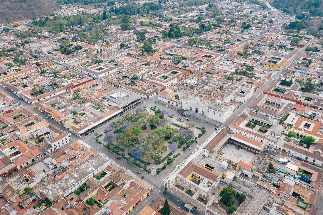 018 drohne antigua weltkulturerbe luftaufnahme - Luftaufnahmen Antigua (Guatemala) - Vulkan und Kolonialzauber