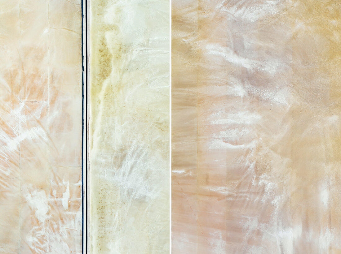 005 luftaufnahme salzfeld mittelmeer drohne kroatien - Salt Fields in Croatia – Sparkling Patterns from Above