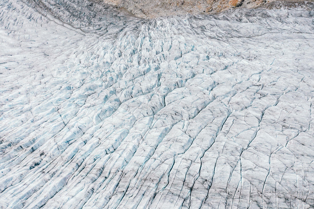 Ruta glaciar al Griesslisee y al glaciar de Aletsch – Hielo y silencio desde el aire