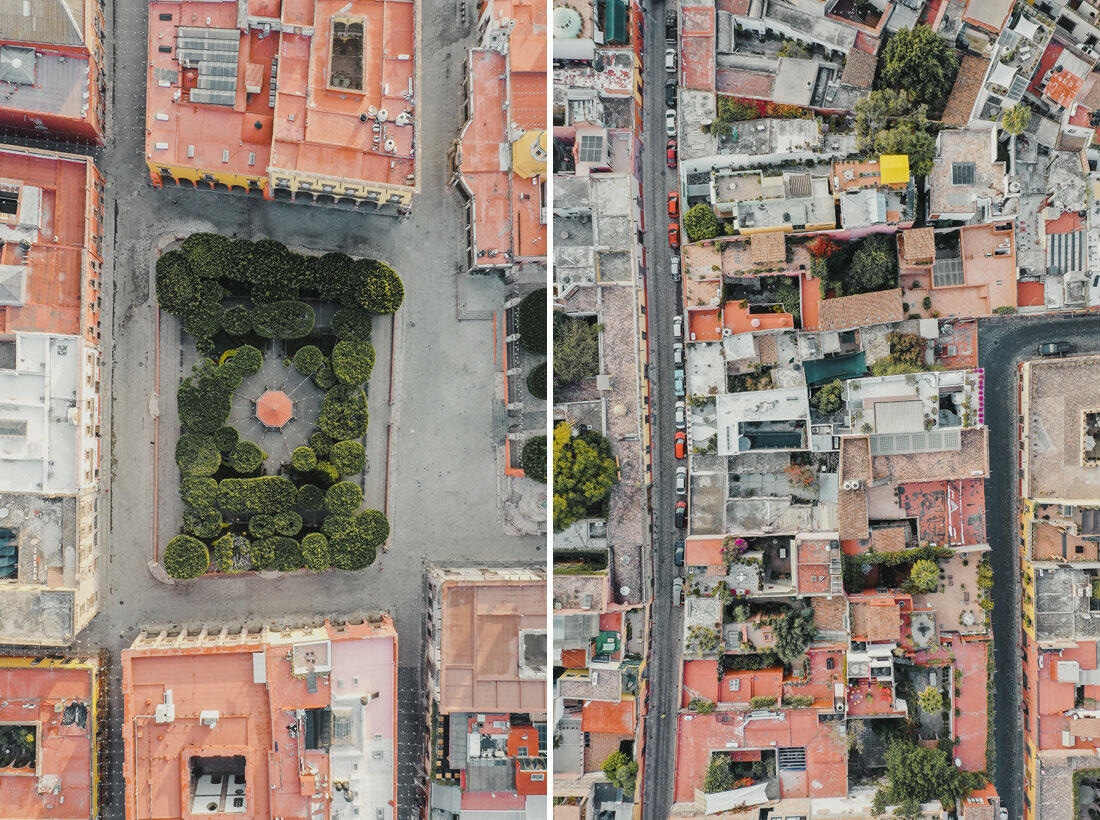 018 luftaufnahmen san miguel de allende drohne 1 - San Miguel de Allende desde el aire – Un juego de colores y luz