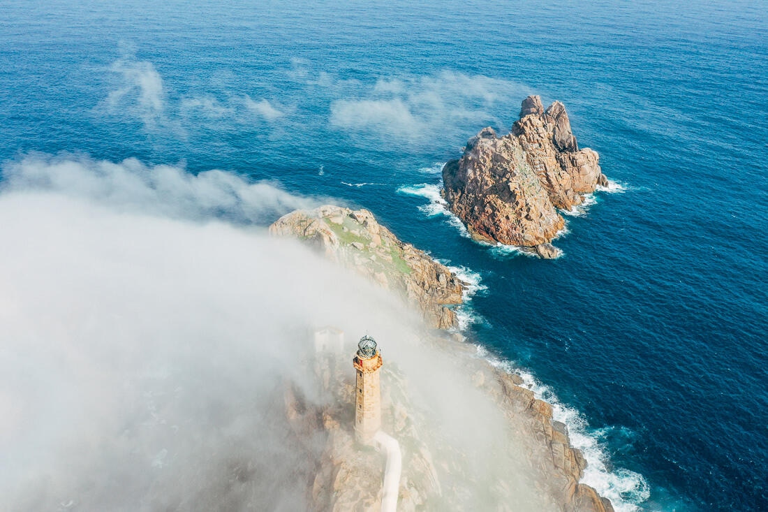 005 galizien kueste drohne luftaufnahme - Drone Images of the Northern Galician Coast – Rugged Beauty from the Air