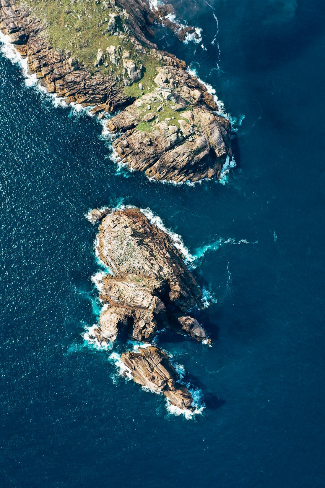 006 galizien kueste drohne luftaufnahme - Drone Images of the Northern Galician Coast – Rugged Beauty from the Air