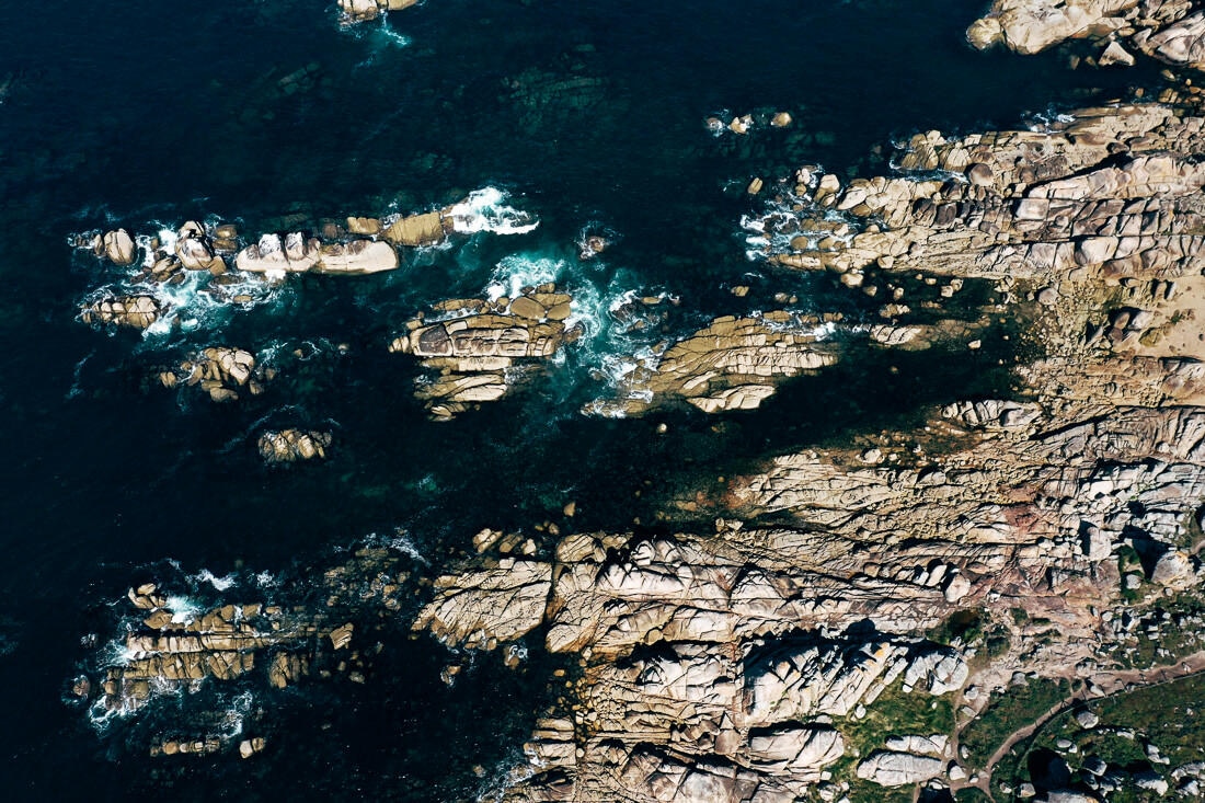 034 galizien kueste drohne luftaufnahme - Drone Images of the Northern Galician Coast – Rugged Beauty from the Air