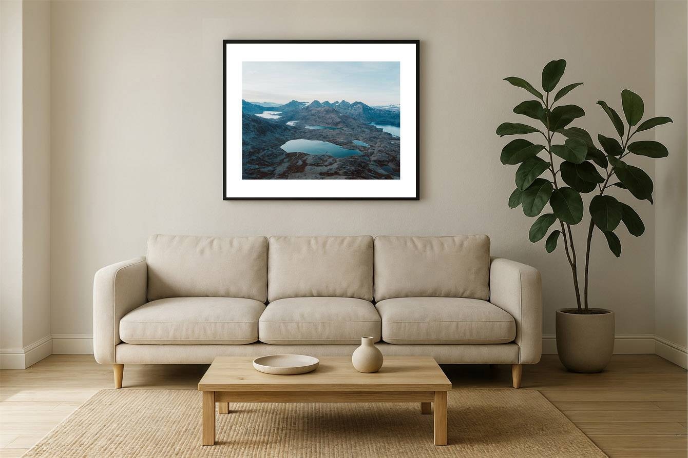 greenland i2v 0001 wall - Grönland 01 - Majestätische Luftaufnahme der unberührten Wildnis Südgrönlands