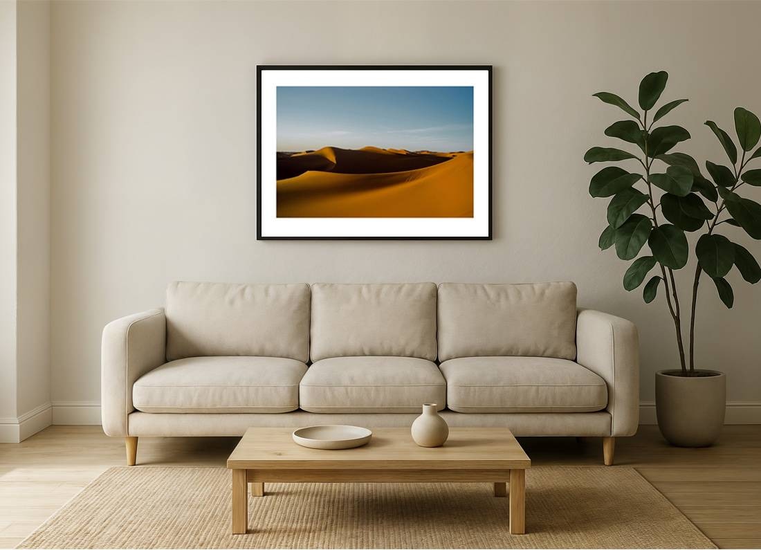 marokko i2v 0003 wall - Marokko 03 - Sahara-Dünen bei Sonnenuntergang