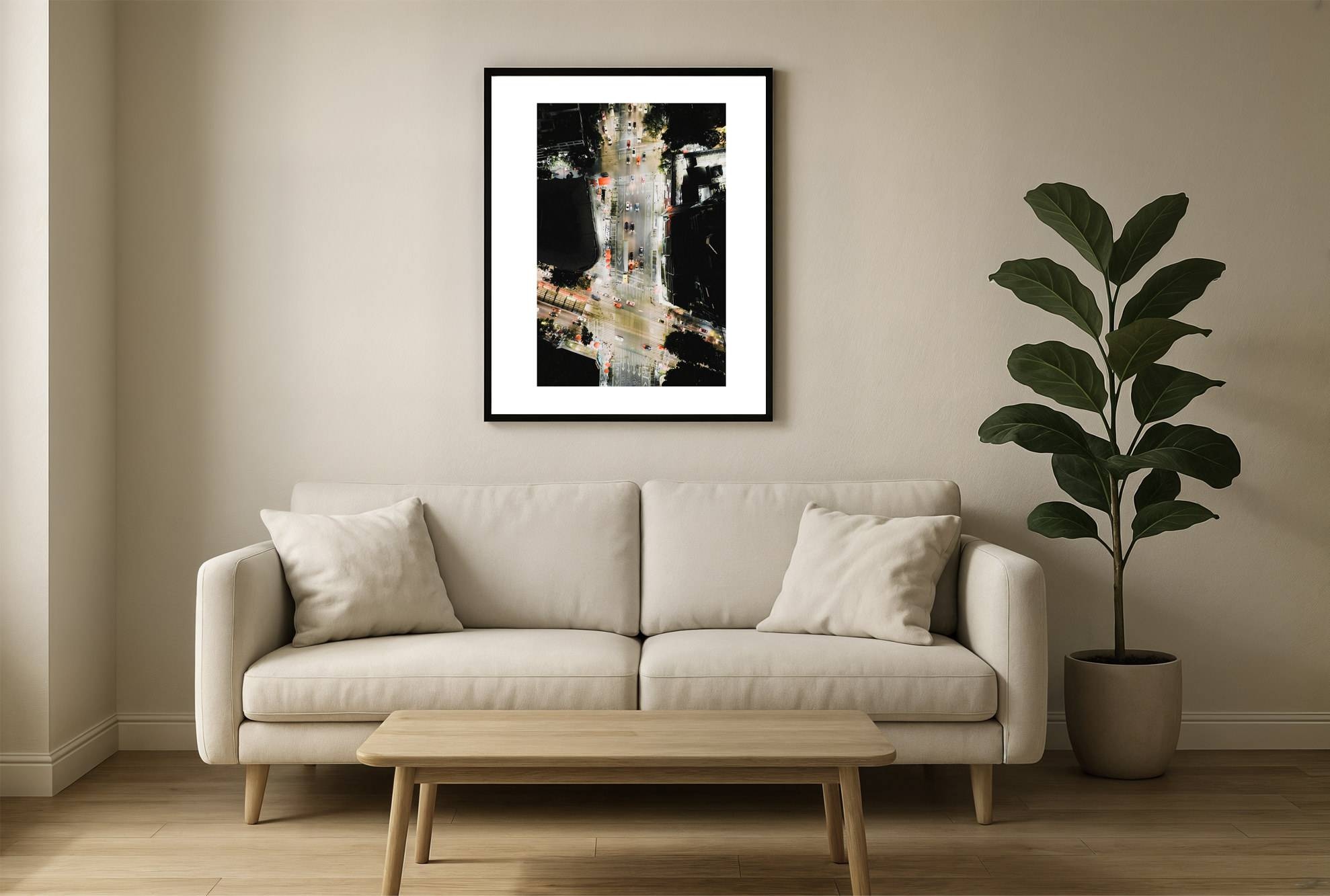 mexicocity i2v 0012 wall - Mexiko 07 - Lebendige nächtliche Luftaufnahme der Straßen von Mexiko-Stadt