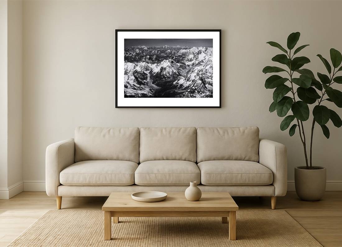 tibet i2v 0015 wall - Tibet 14 - Majestätische Luftaufnahme der Himalaya-Berge