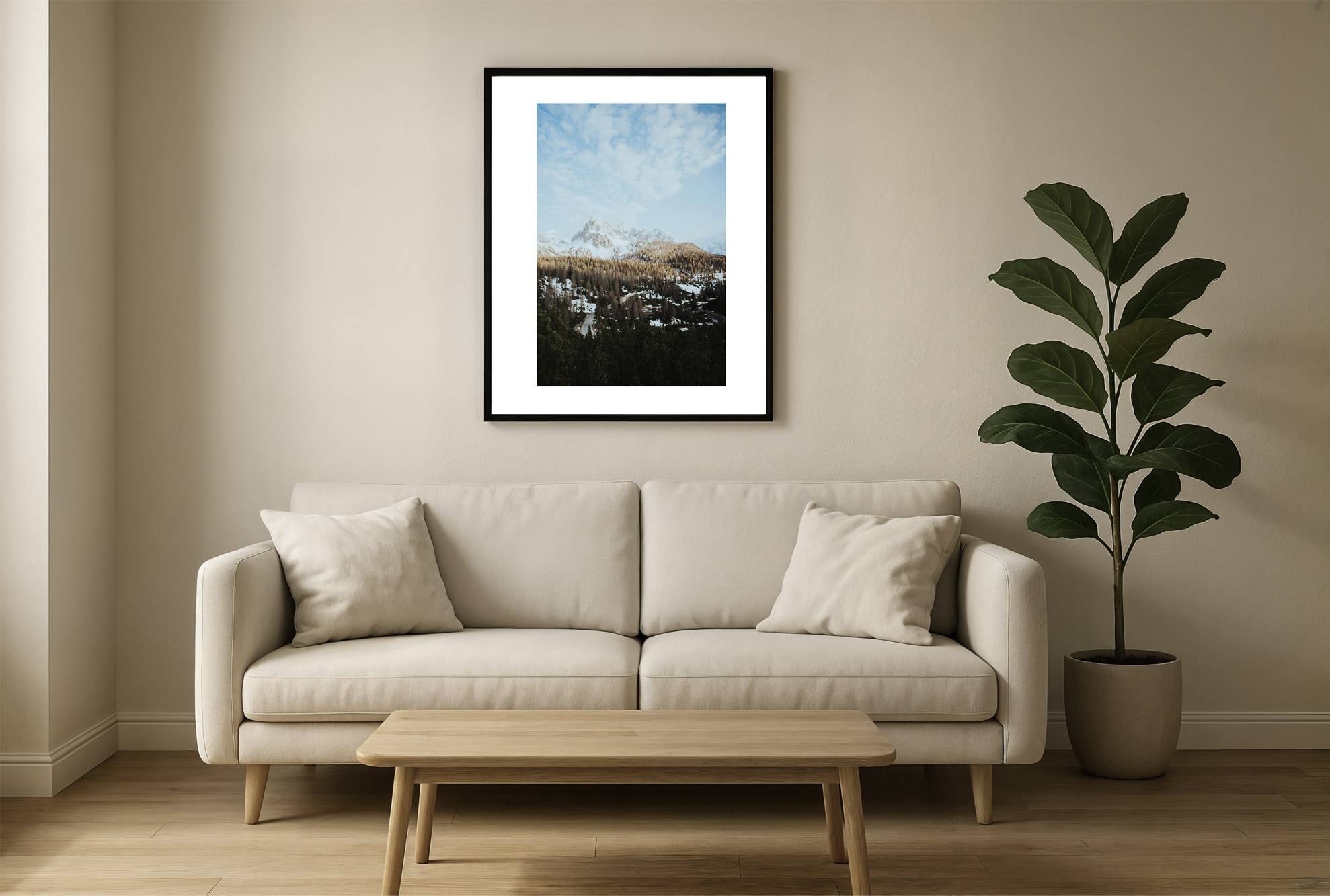 dolomiten i2v 0002 wall - Dolomiten 02 - Ruhige Winterstimmung in den Dolomiten