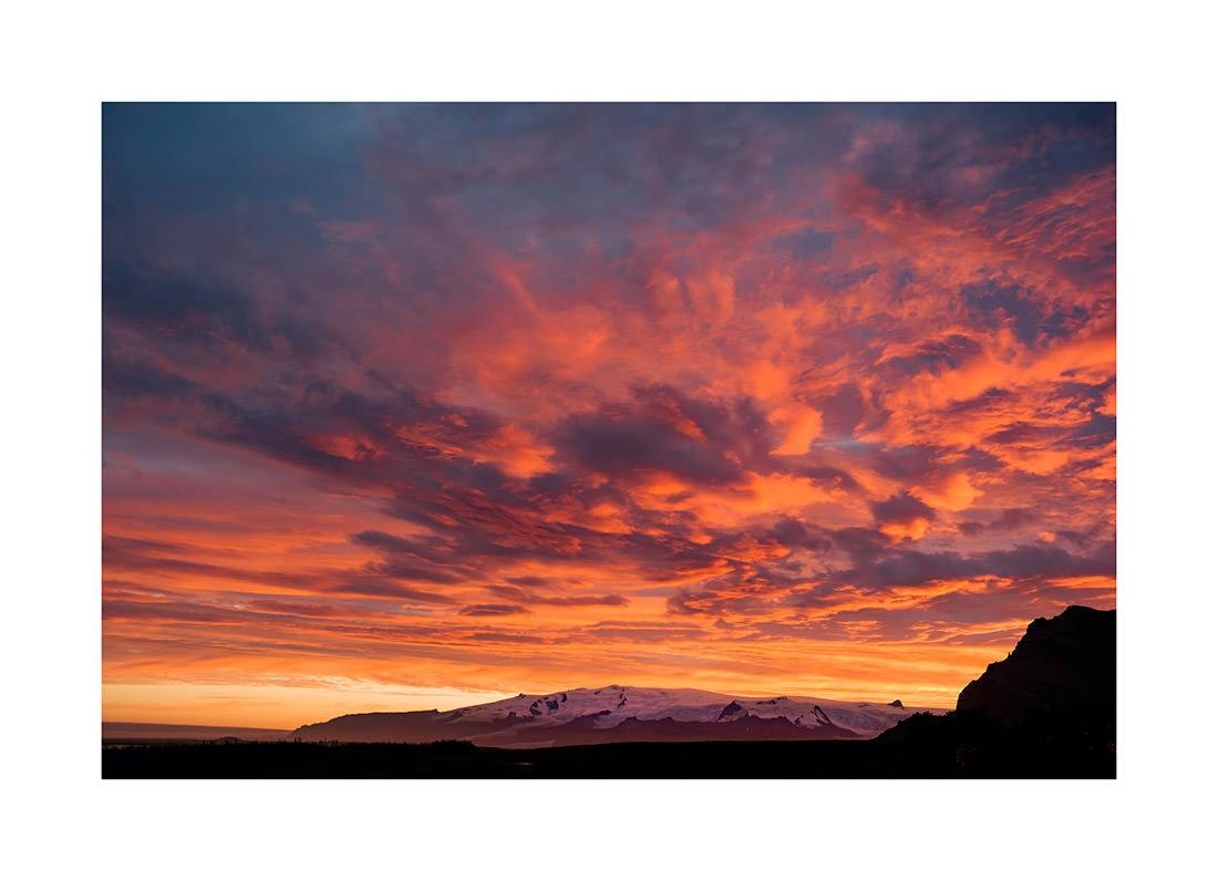 island 0028 web - Island 28 - Flammender Sonnenuntergang über den isländischen Highlands