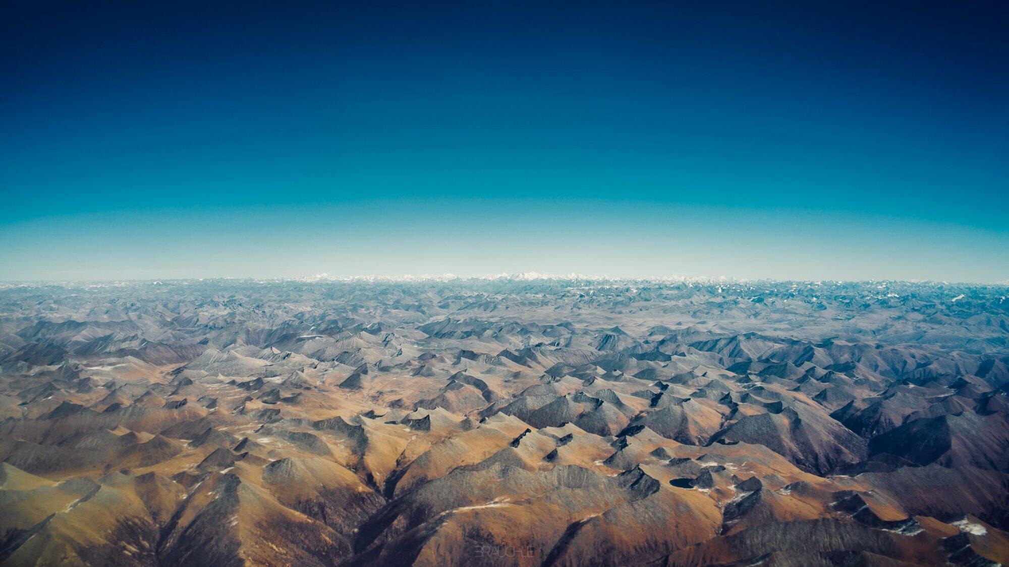 flight tibet nepal lhasa kathmandu everest himalaya 0003 - Flight over the Himalayas to Kathmandu