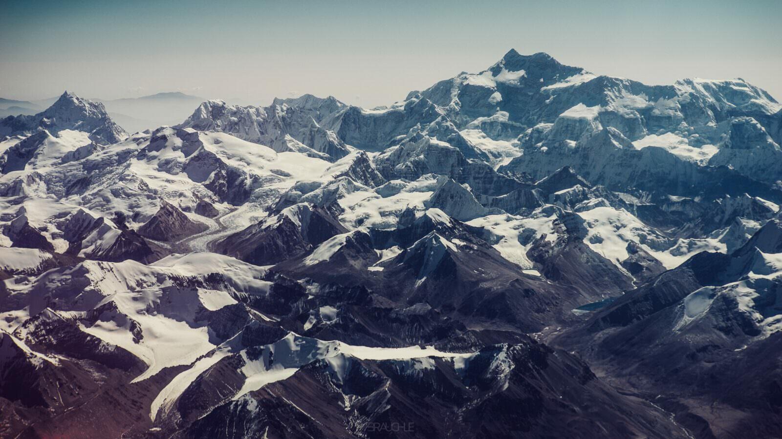 flight tibet nepal lhasa kathmandu everest himalaya 0007 - Flight over the Himalayas to Kathmandu