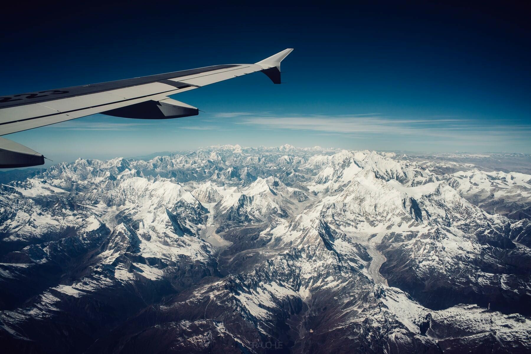 flight tibet nepal lhasa kathmandu everest himalaya 0013 - Flight over the Himalayas to Kathmandu