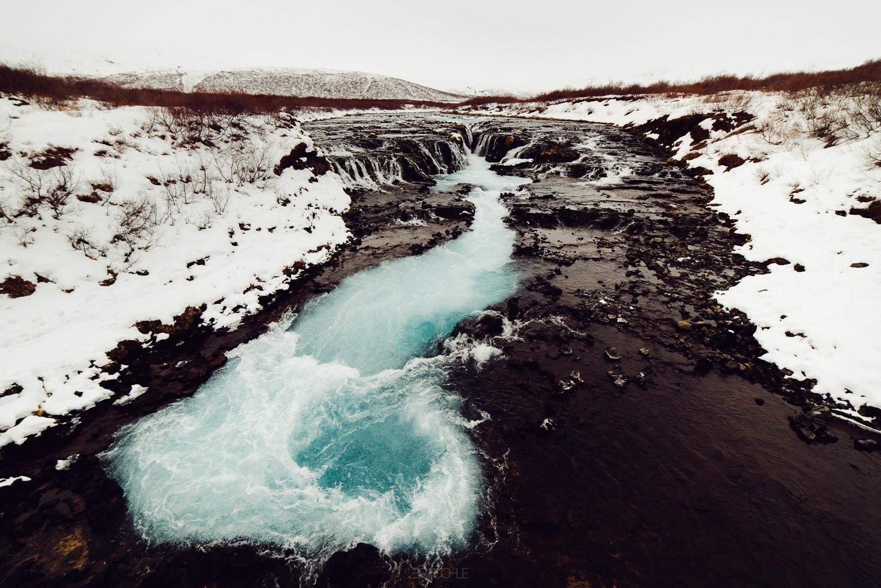 iceland bruarfoss geysir skogarfoss 0007 1 - Iceland – Bruarfoss Waterfall near Geysir