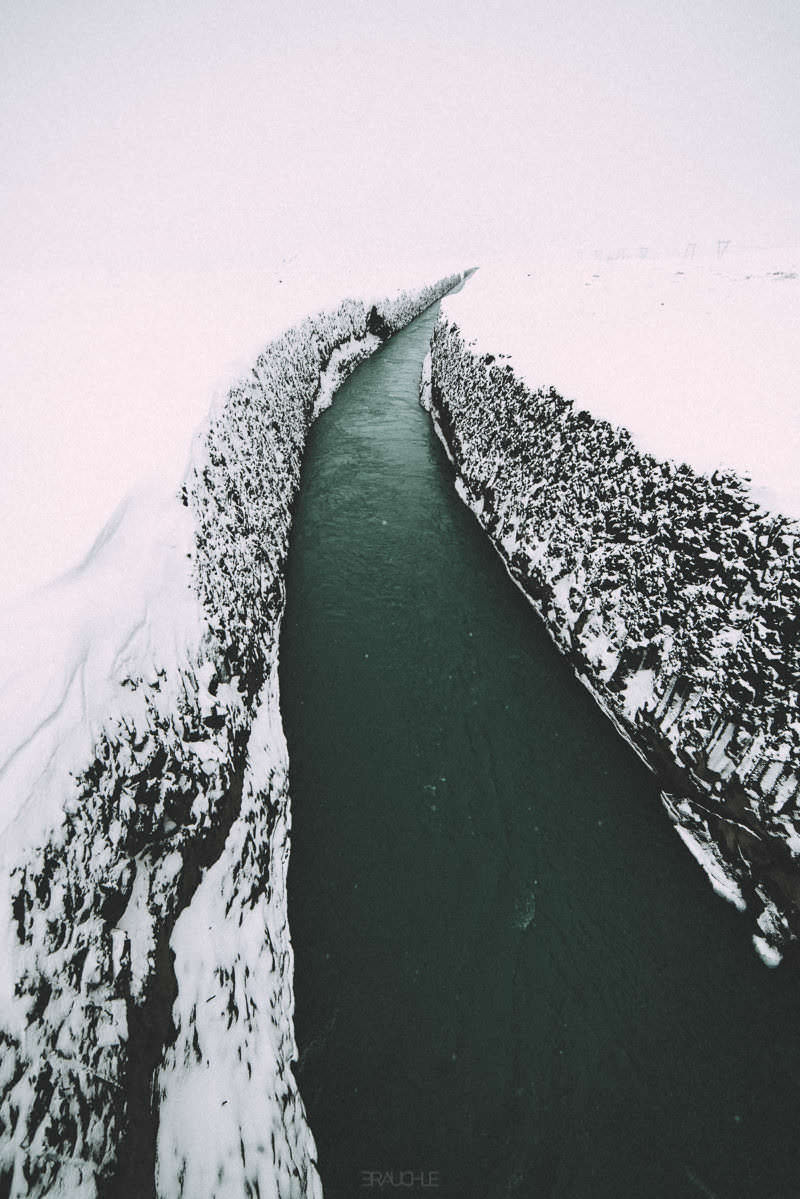 iceland hjalparfoss waterfall winter 0009 - Iceland – Hjalparfoss in Winter