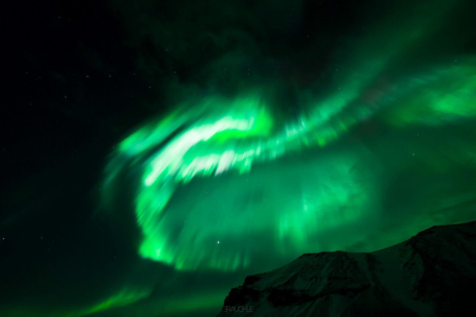 Iceland – Stunning Aurora Borealis of Strength 7