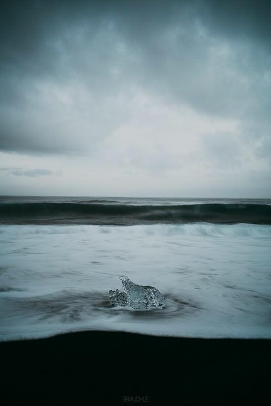 joekulsarlon black ice beach 0004 - Iceland – The Black Beach at Jökulsárlón Glacier Lagoon