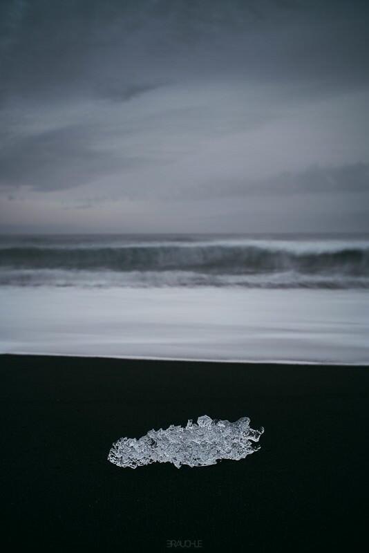 joekulsarlon black ice beach 0010 - Iceland – The Black Beach at Jökulsárlón Glacier Lagoon