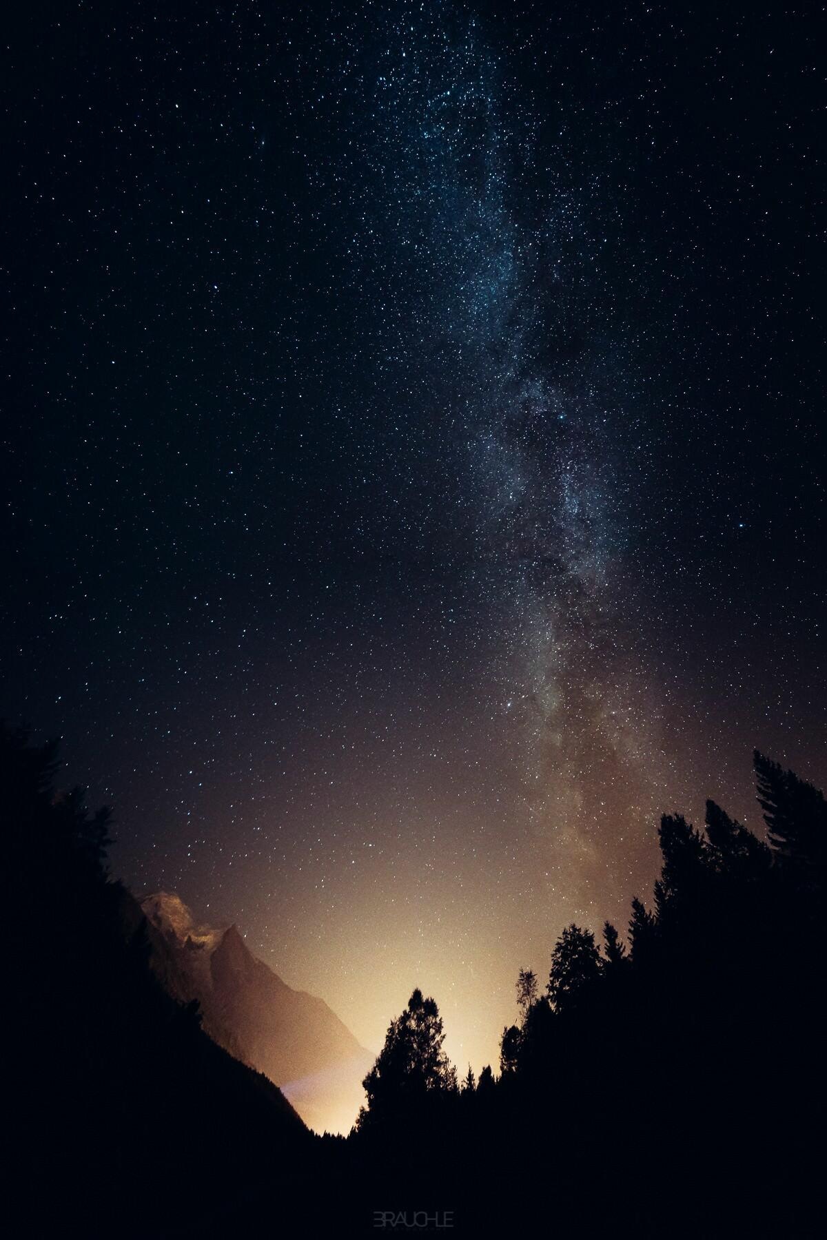 milkyway mont blanc chamonix 0007 - Sunset & Milky Way at Mont Blanc