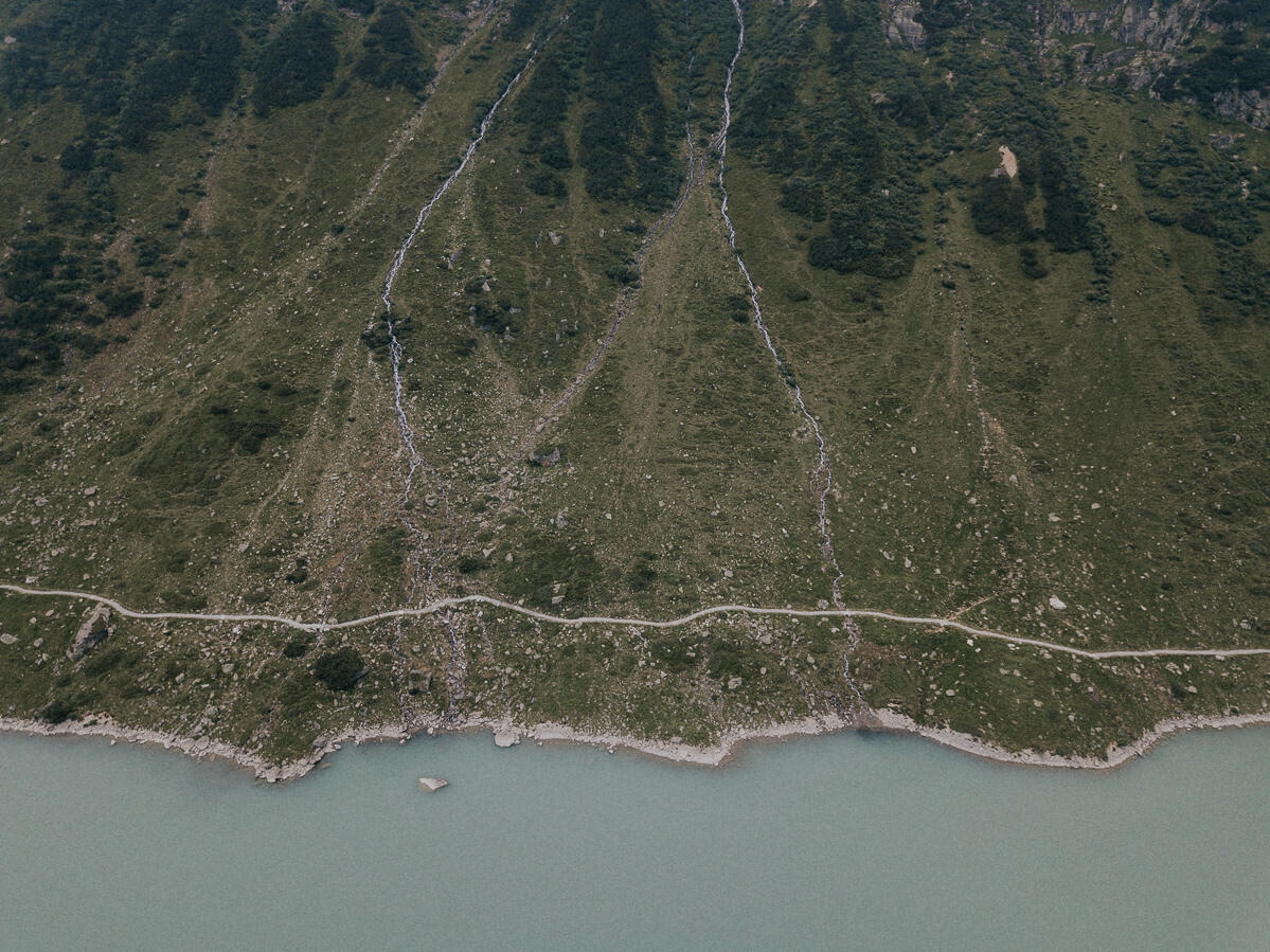 silvretta hochalpenstrasse stausee pizbuin 0010 - Luftaufnahmen Silvretta Hochalpenstrasse und Stausee