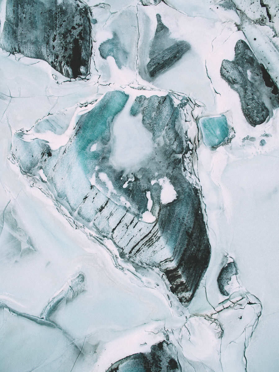 skaftafell glacier drone svinafellsjokul iceland 0008 - Islandia – Tomas aéreas del paisaje glaciar en el Parque Nacional Skaftafell