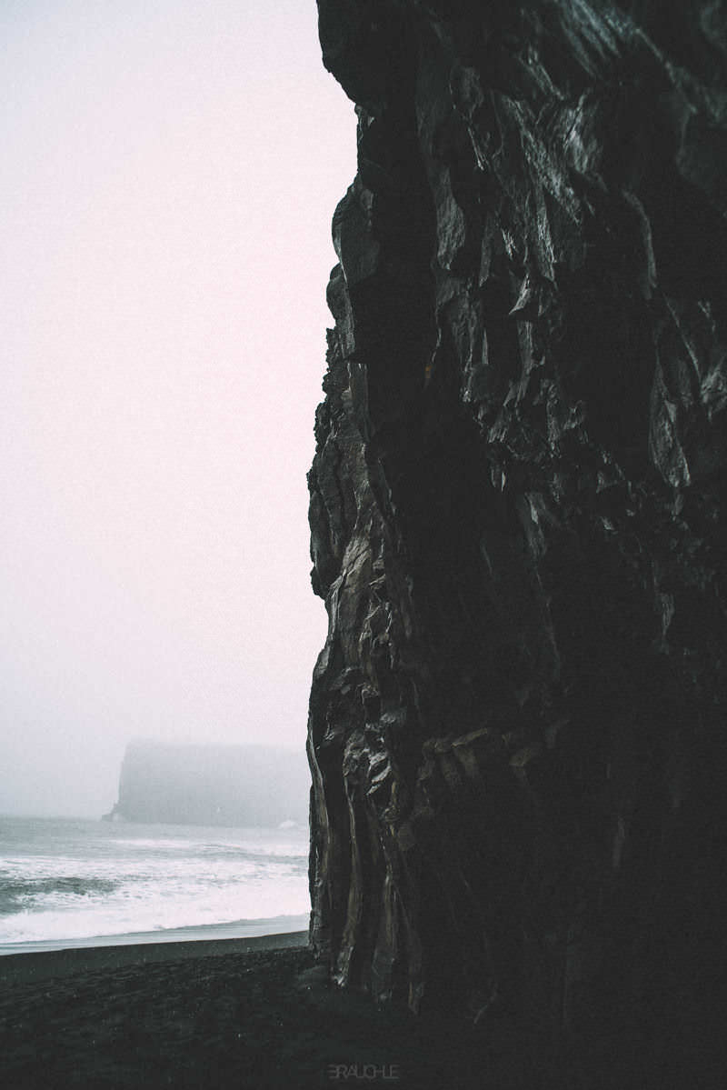 vik dyrholaey black beach iceland 0017 - Iceland – Basalt Cliffs at the Black Beach of Dyrhólaey