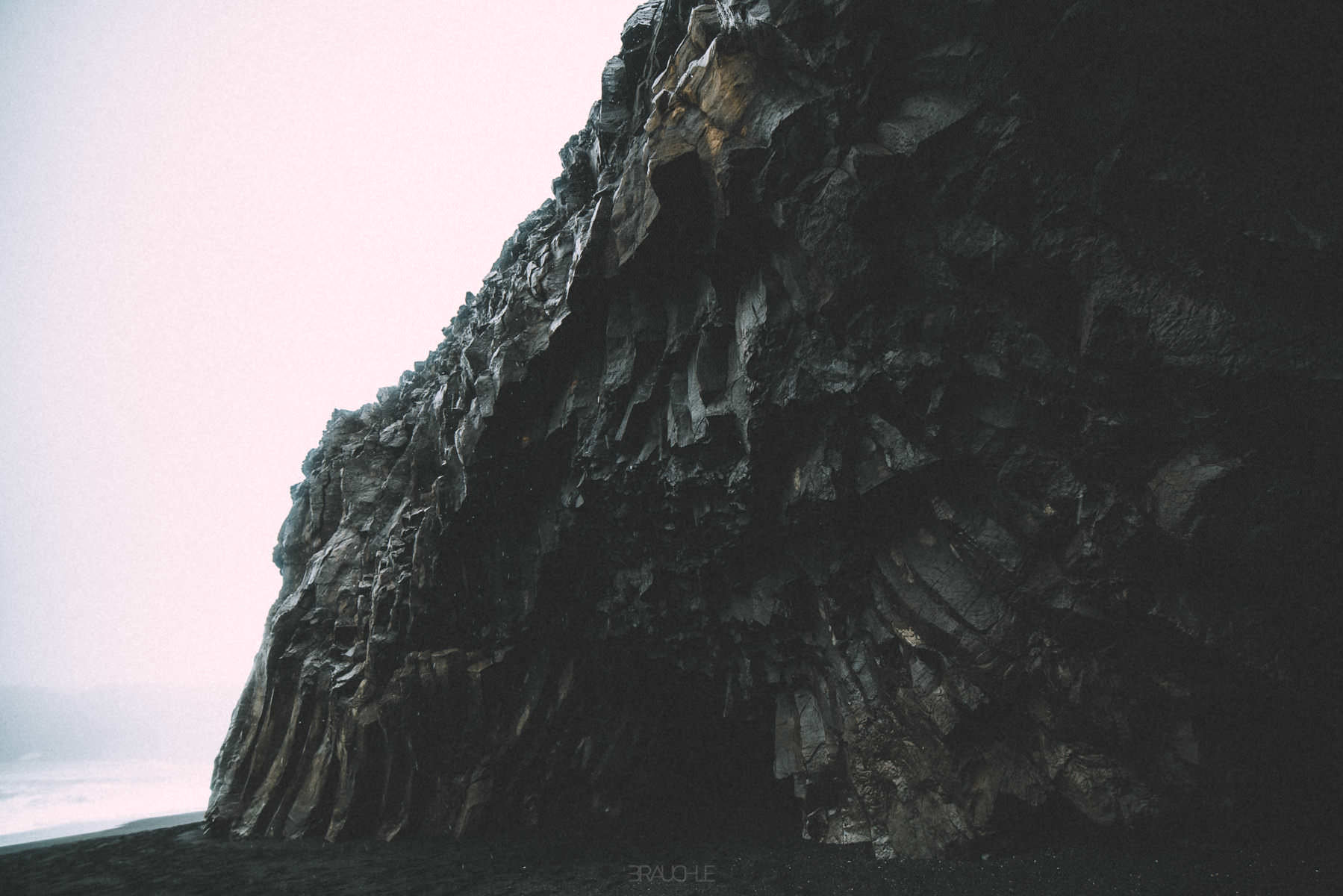 vik dyrholaey black beach iceland 0019 - Iceland – Basalt Cliffs at the Black Beach of Dyrhólaey