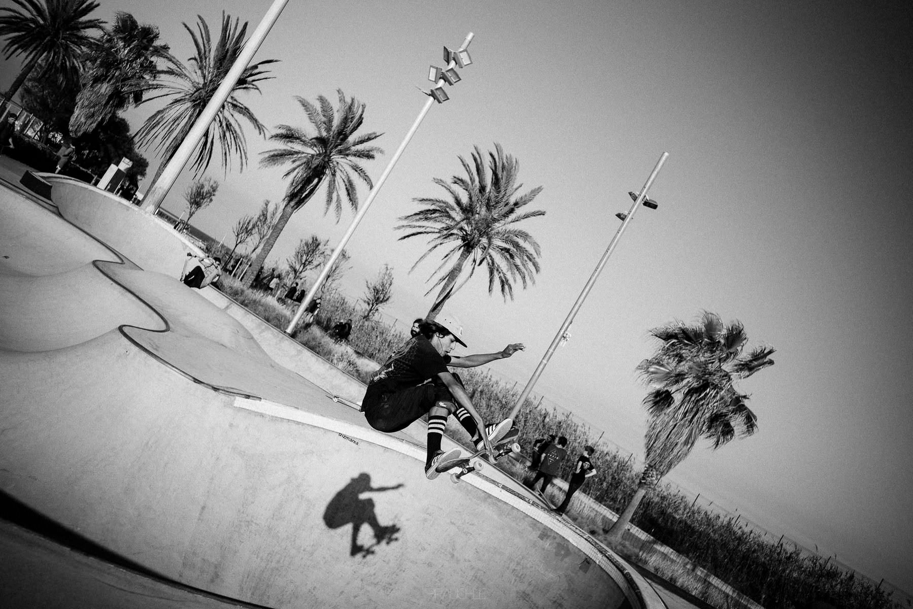 0007 barcelona skatepark marbella barceloneta - Barcelona - Skatepark Mar Bella & Barceloneta Strand