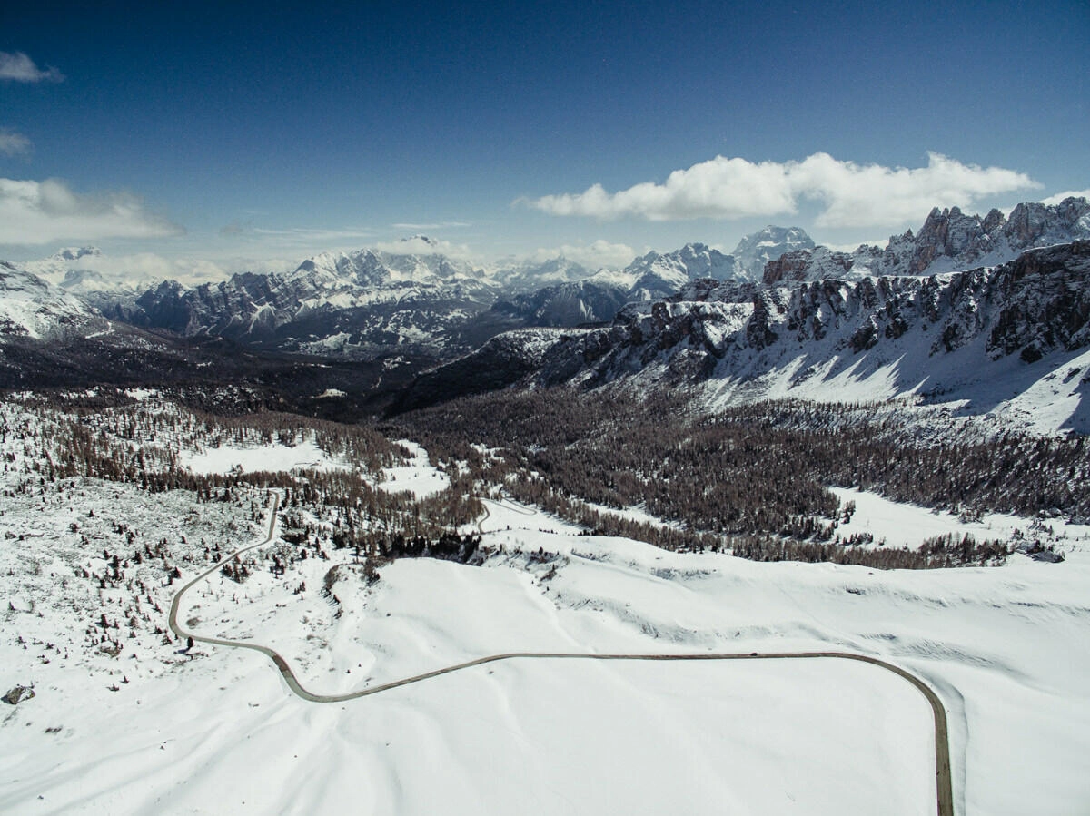 001 dolomiten wandern passo di giau - Dolomites – Snowshoe Hiking at Passo di Giau