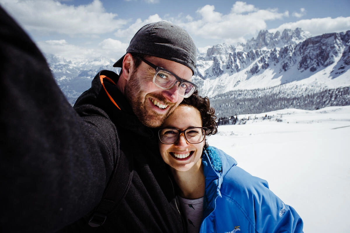 010 dolomiten wandern passo di giau - Dolomites – Snowshoe Hiking at Passo di Giau